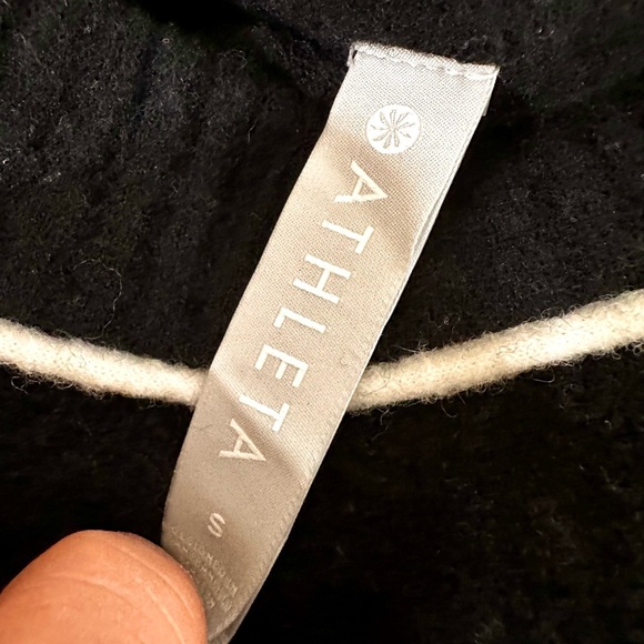 Athleta Transit Crew Merino Wool Black Sweater - Picture 8 of 9